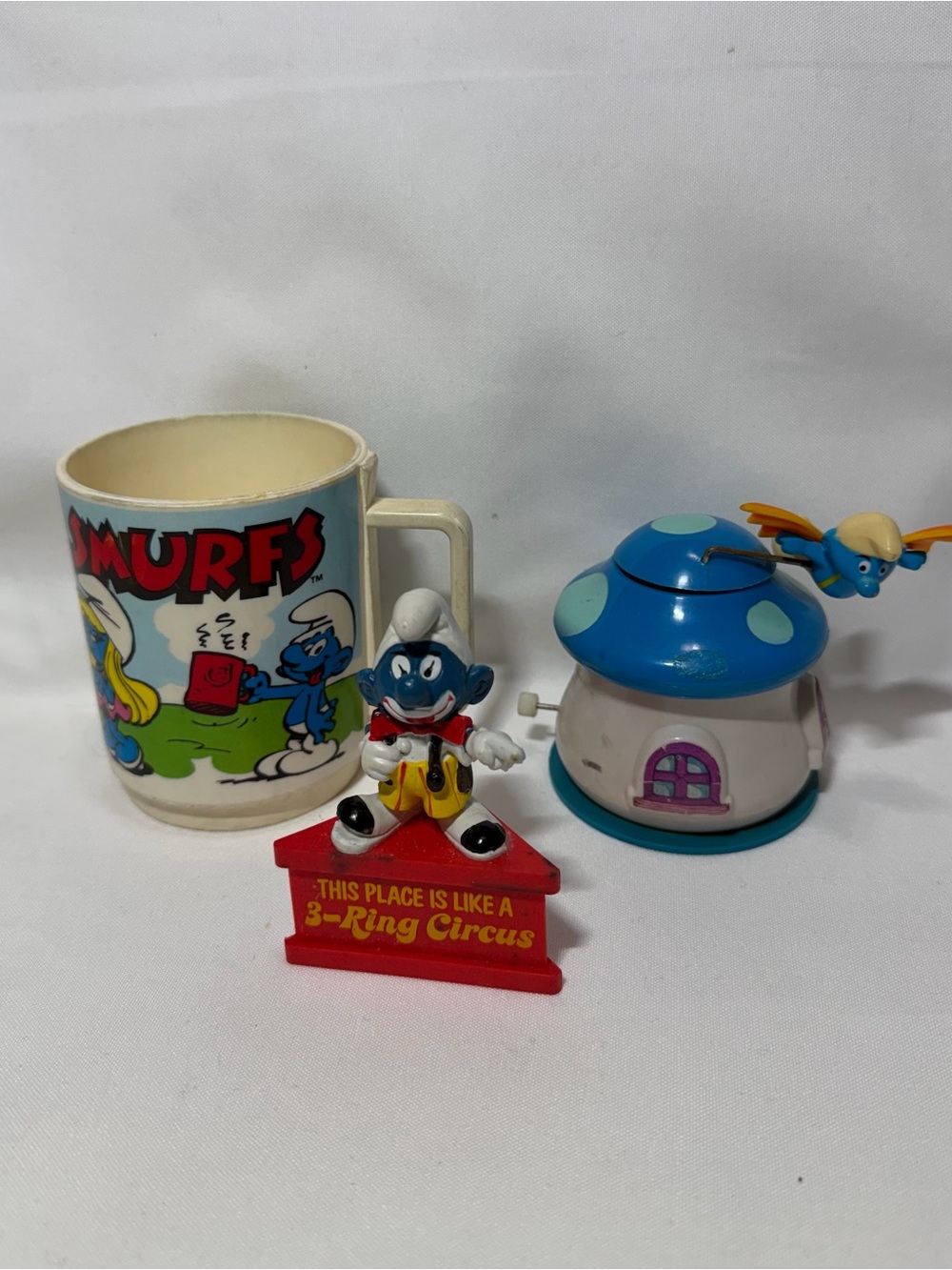 Smurfs Blue Clown Figurine Playset with Blue Mushroom House - Smurfs